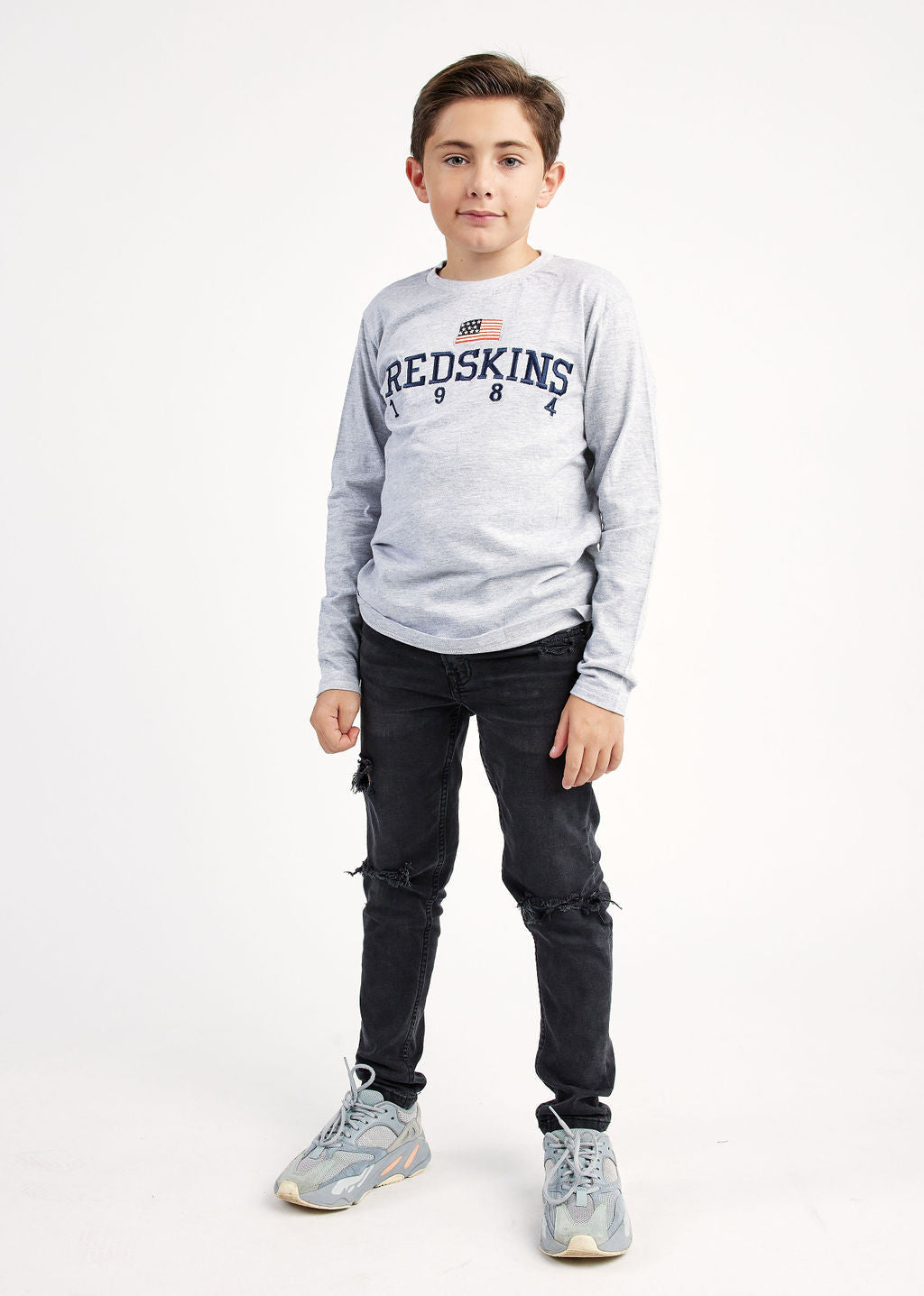 T-shirt gris chiné