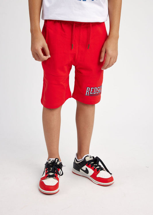 Jogging short enfant rouge
