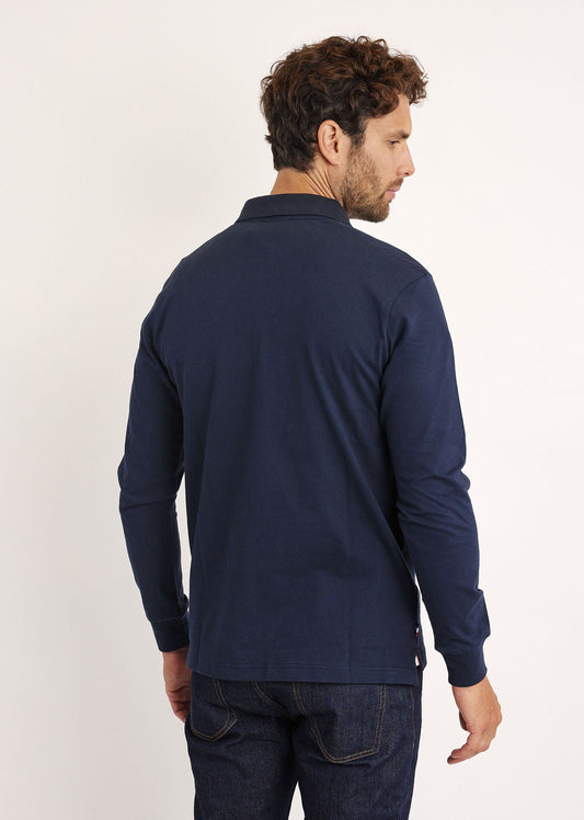 Polo bleu marine FORCE GARROS