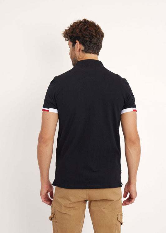 Polo noir AIGLE GARROS