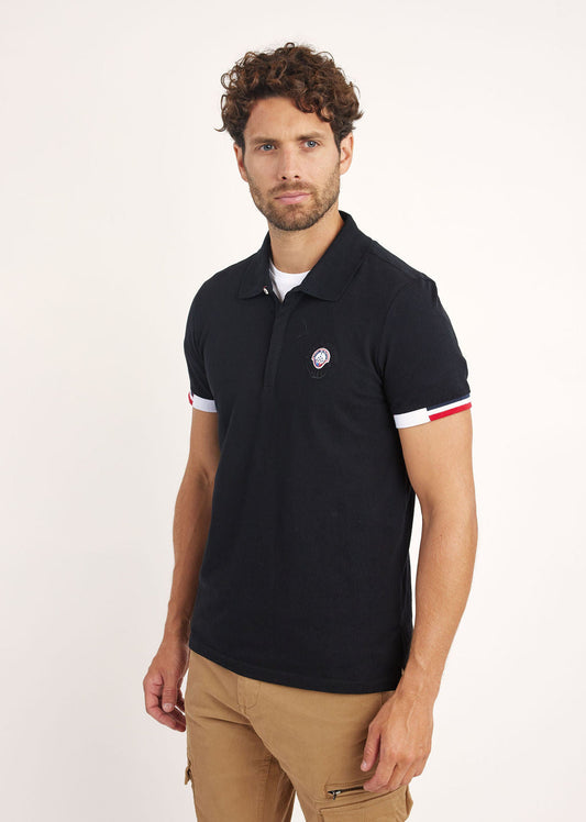 Polo noir AIGLE GARROS