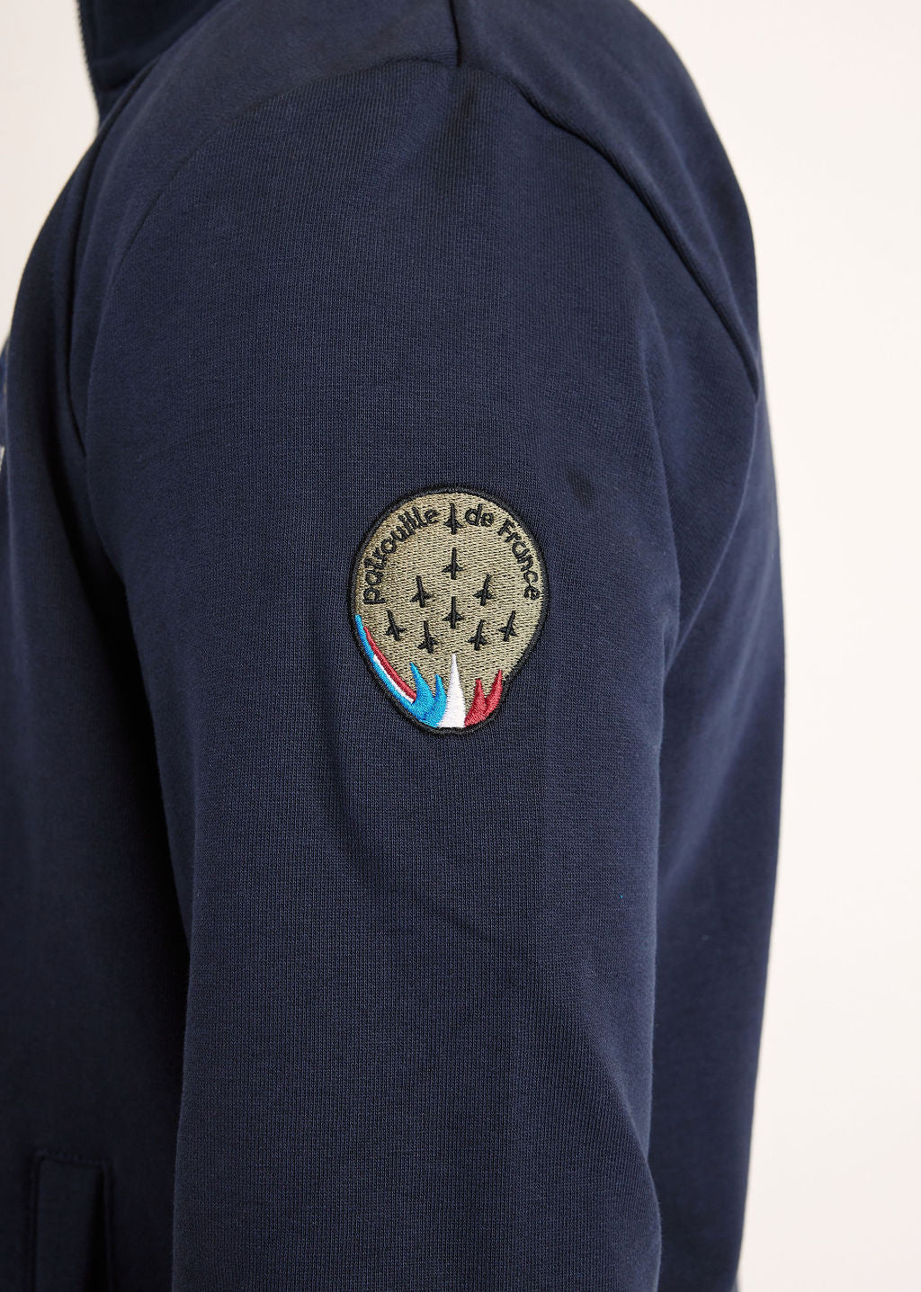 Sweatshirt zippé en molleton marine ACTIVE FRENCH