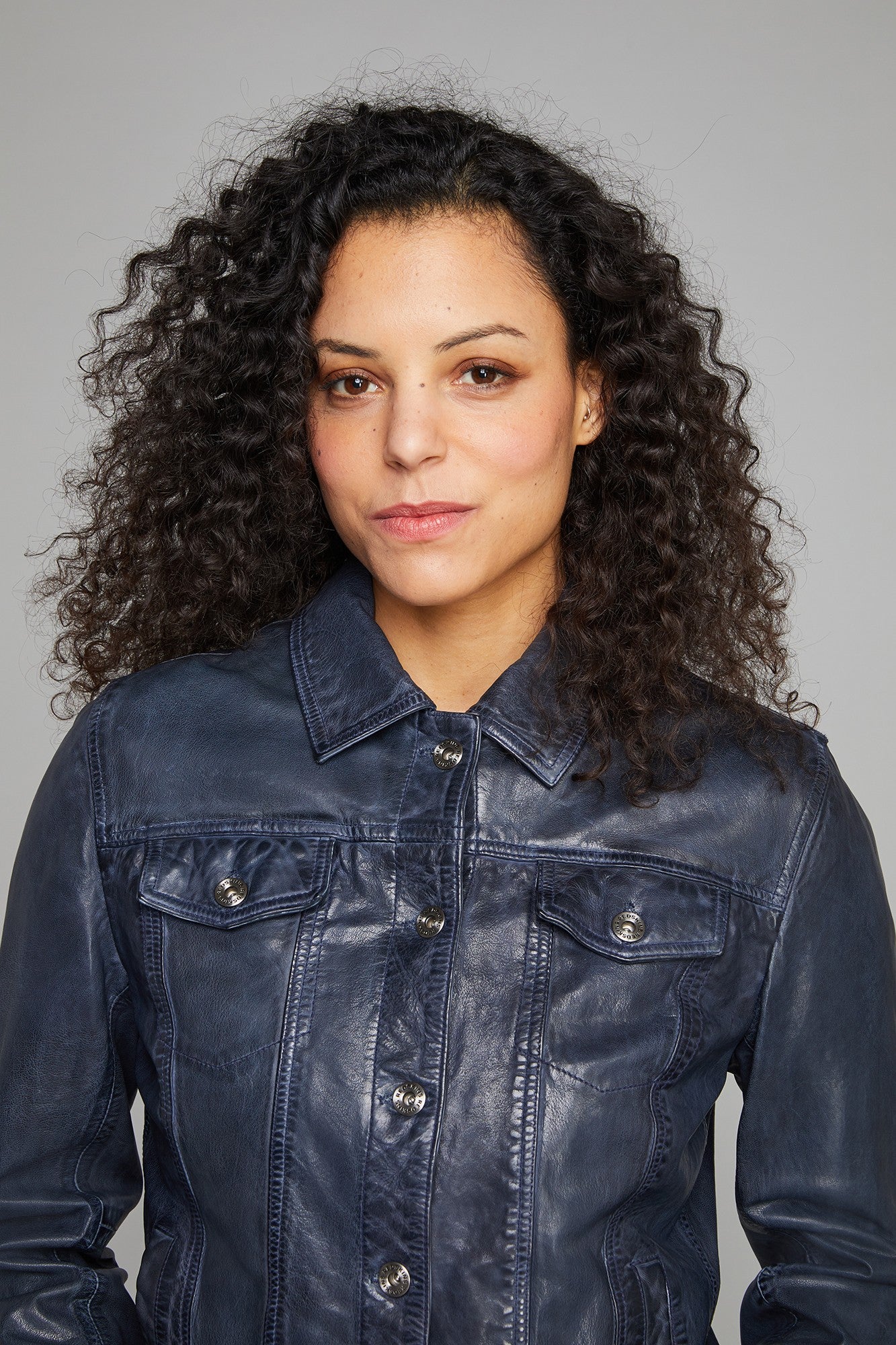 Blouson cuir PERCY RETRO