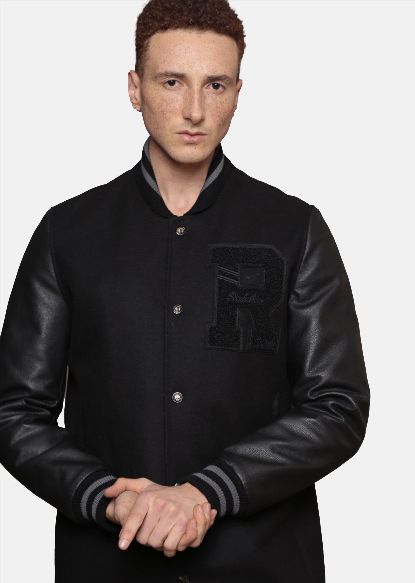 Veste en cuir noire / noire HANKS HATCH