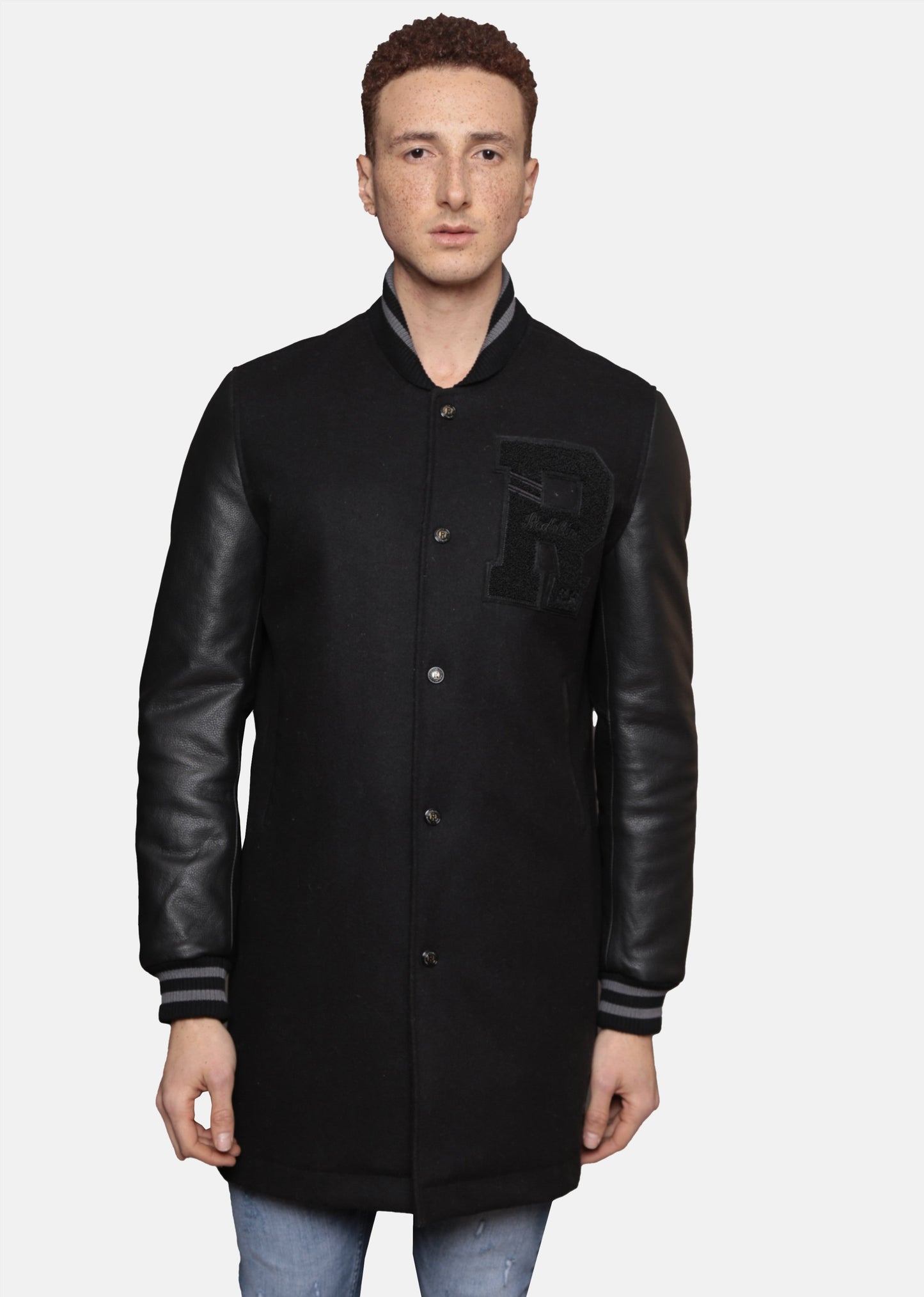 Veste en cuir noire / noire HANKS HATCH