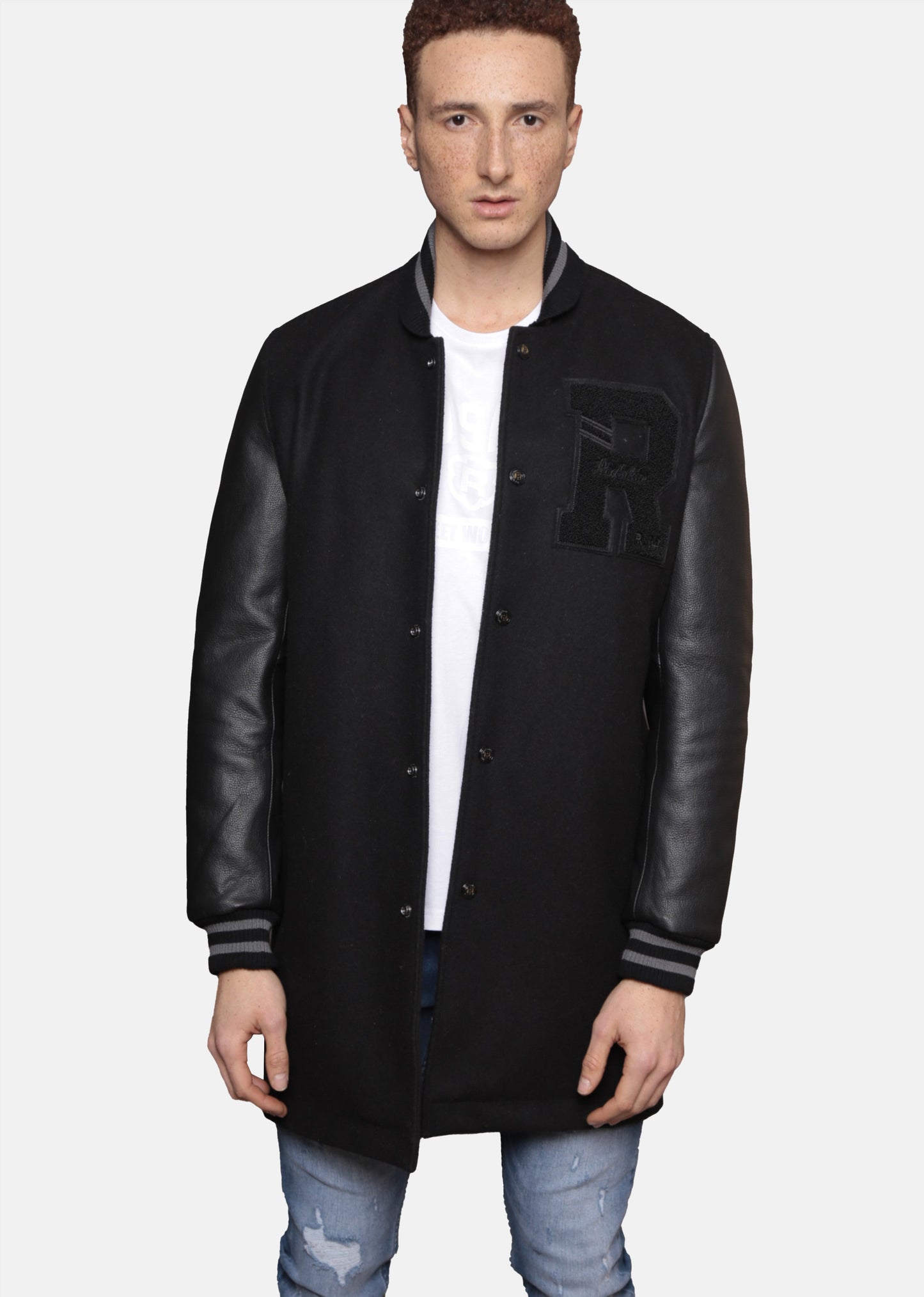 Veste en cuir noire / noire HANKS HATCH