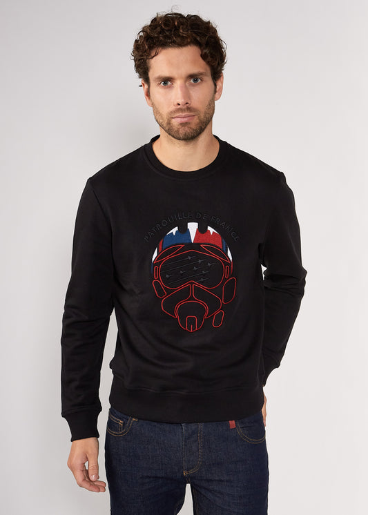 Sweatshirt noir MASK PRIVATE