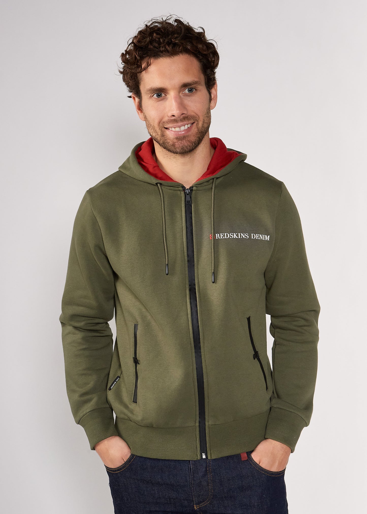 Sweatshirt kaki ANDERSON SMASH