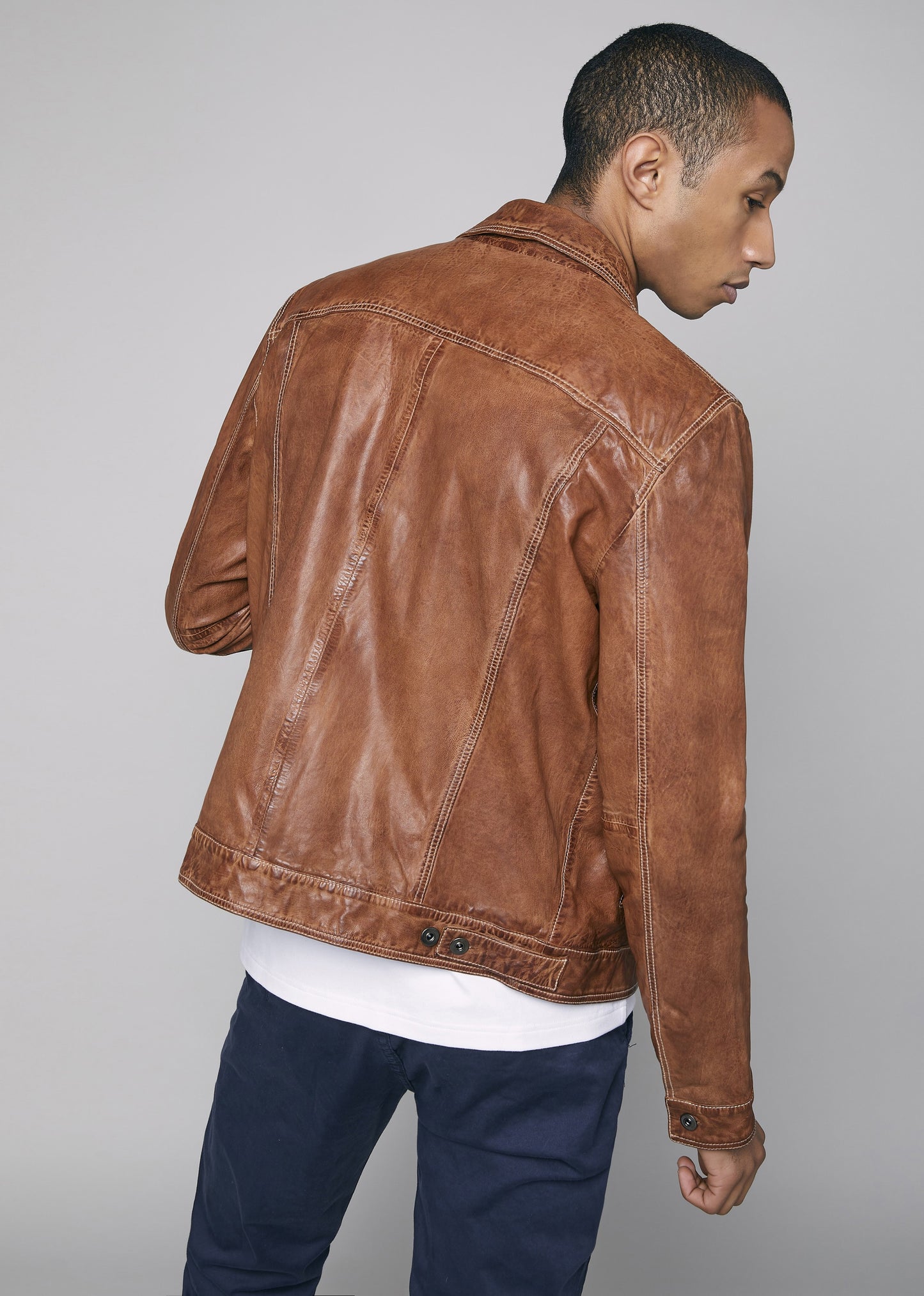 Blouson cuir DIESEL RETRO