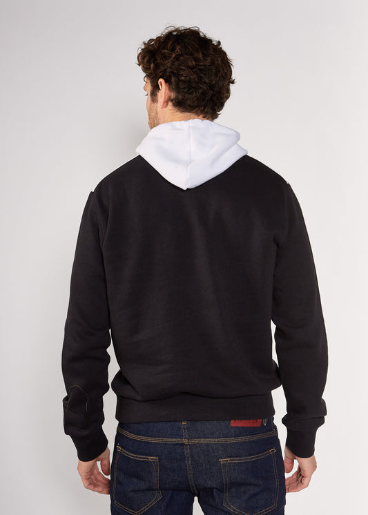 Sweatshirt noir / blanc BERGUSON POSTER