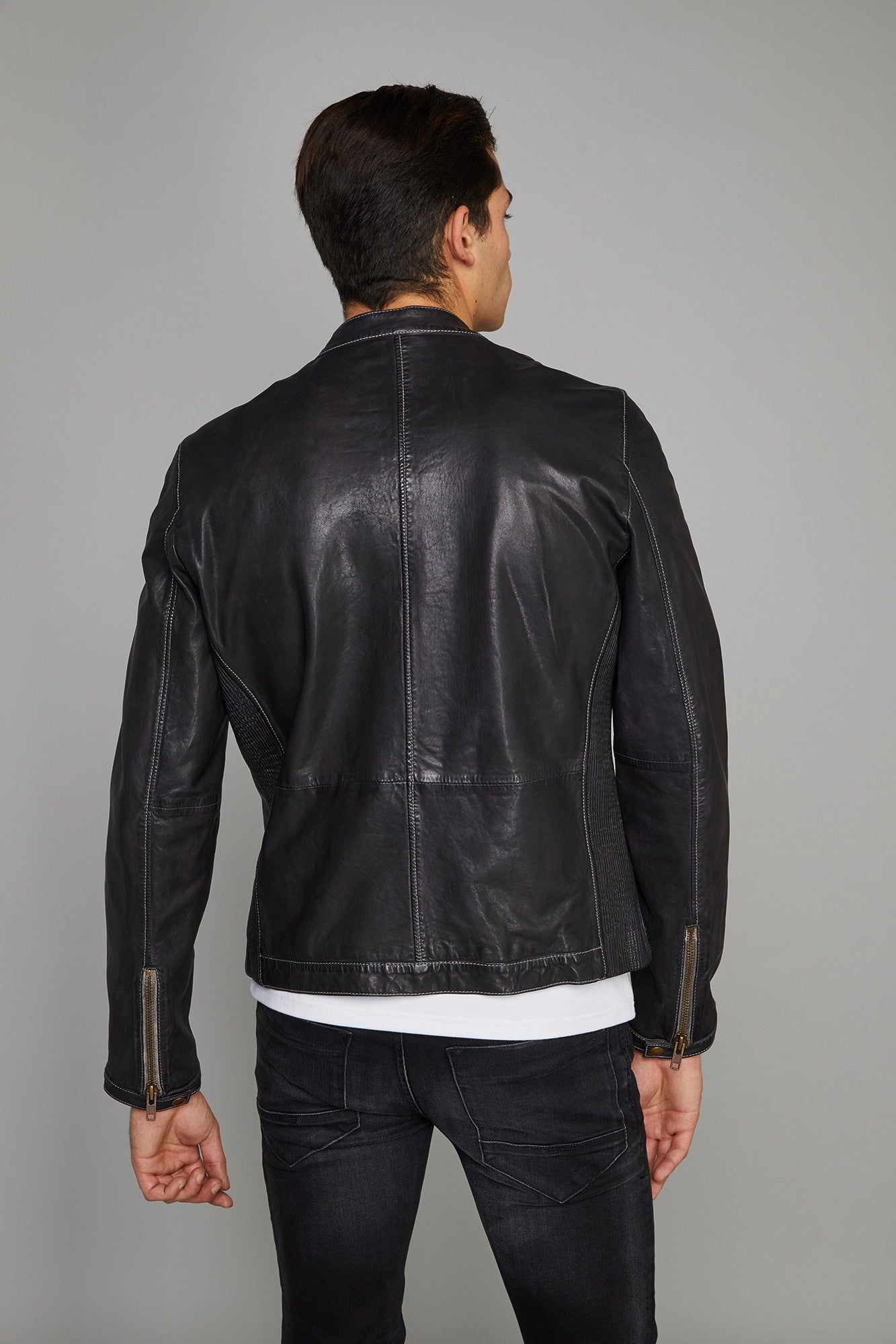 Blouson cuir MCQUEEN RETRO