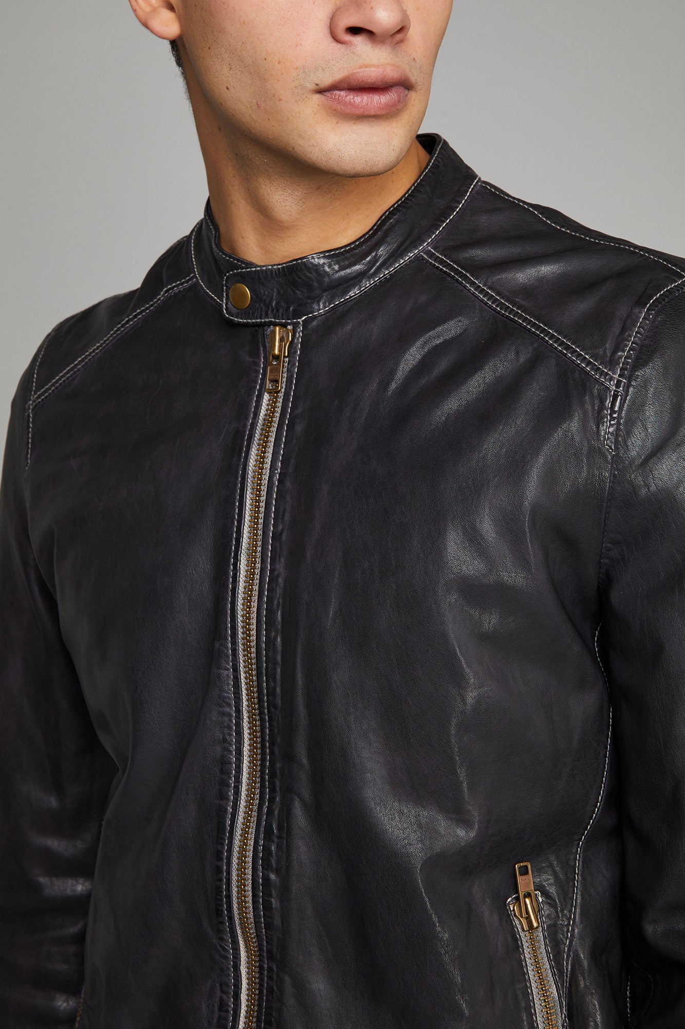 Blouson cuir MCQUEEN RETRO