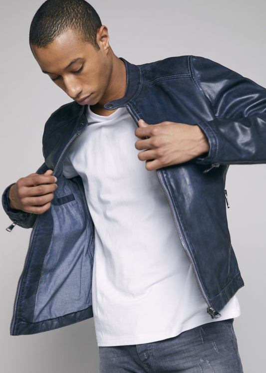 Blouson cuir MCQUEEN RETRO