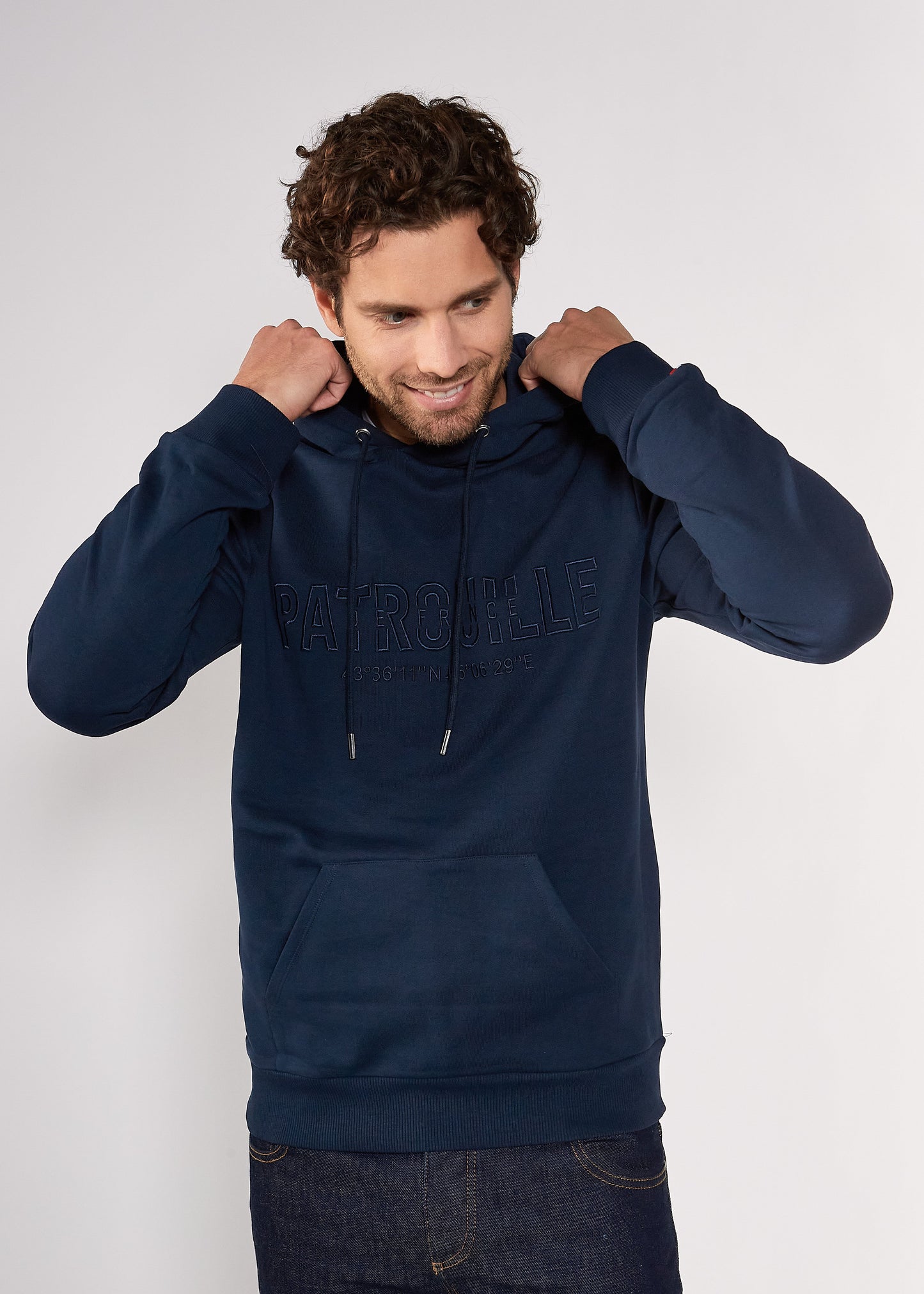 Sweatshirt bleu marine MAGNETO FRENCH