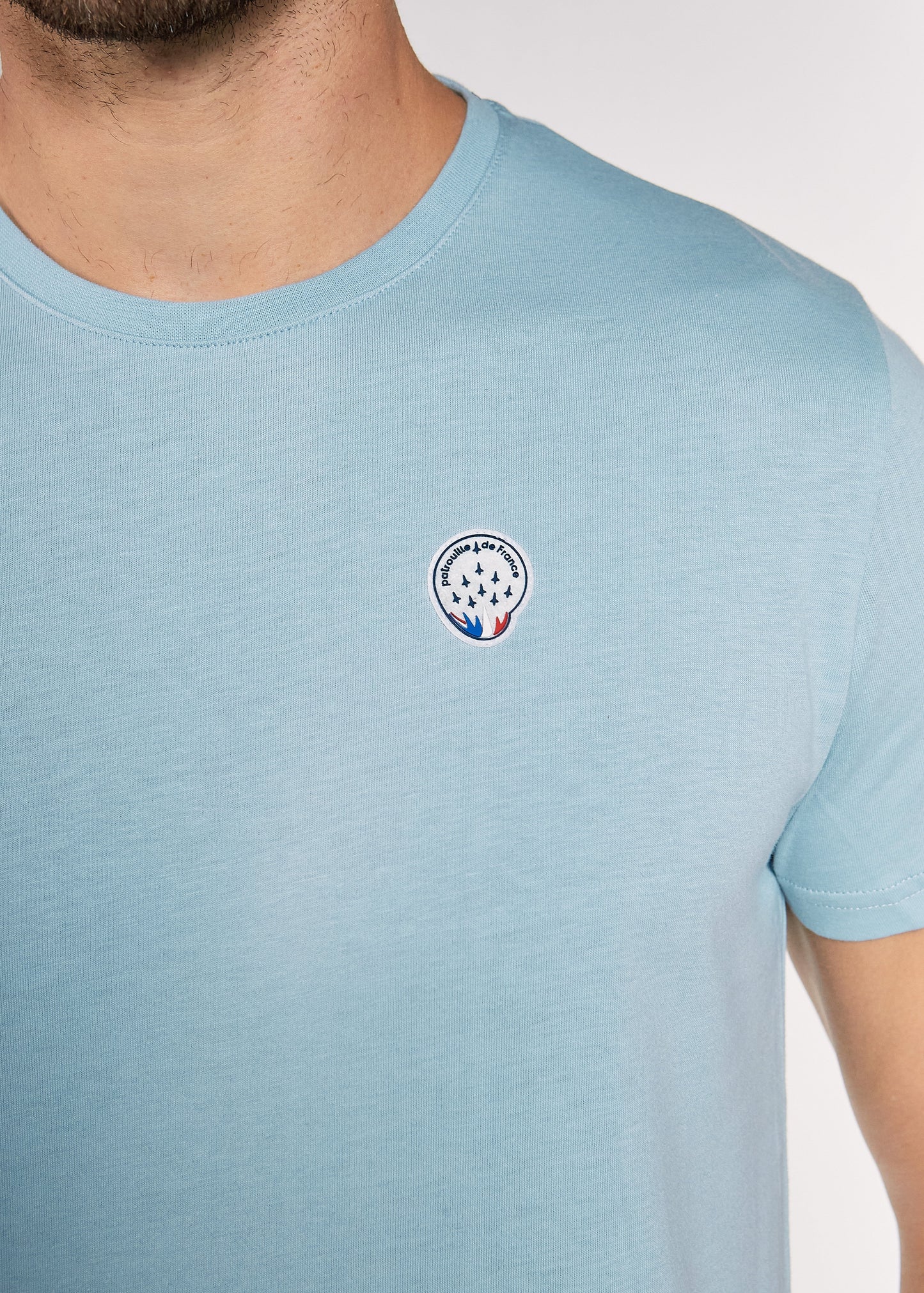 T-shirt manches courtes bleu ciel PURE SELECT