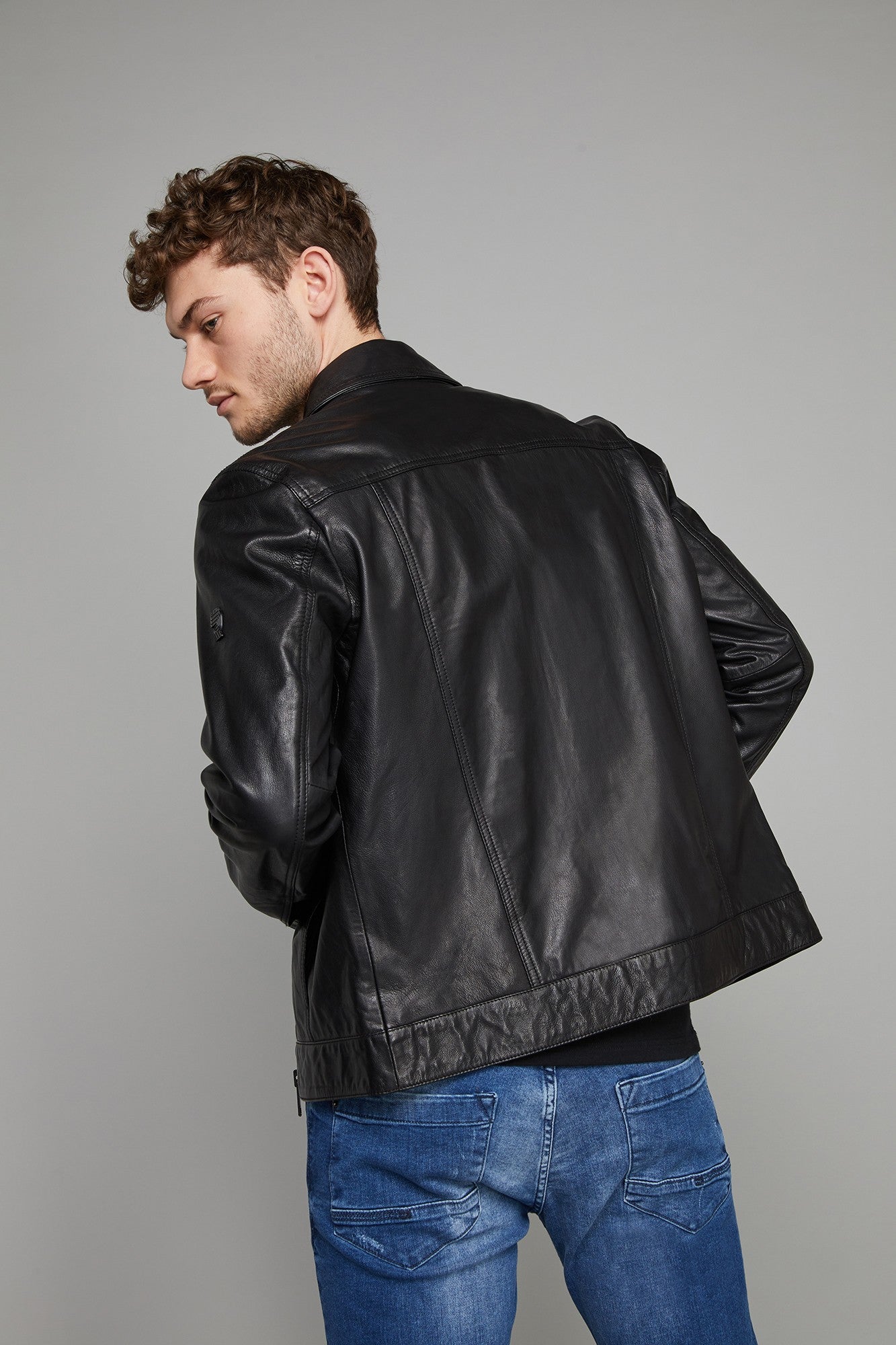 Blouson cuir TRUCK CHANCE