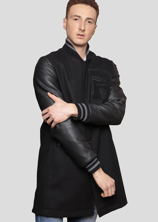 Veste en cuir noire / noire HANKS HATCH