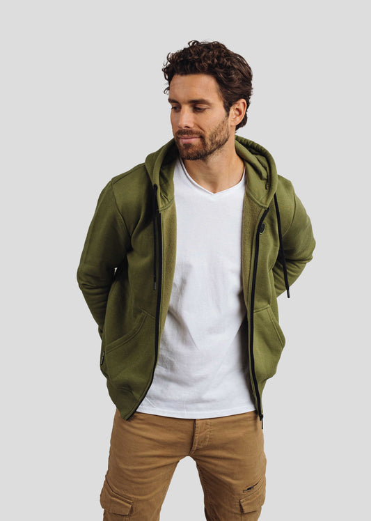 Sweatshirt kaki LOYAL POSTER