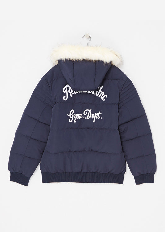 Doudoune bleue marine