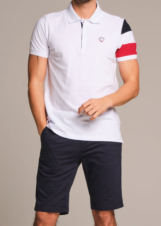 Polo blanc MAX GARROS