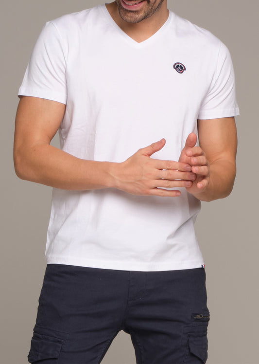 T-shirt manches courtes blanc BIG NINE CALDER