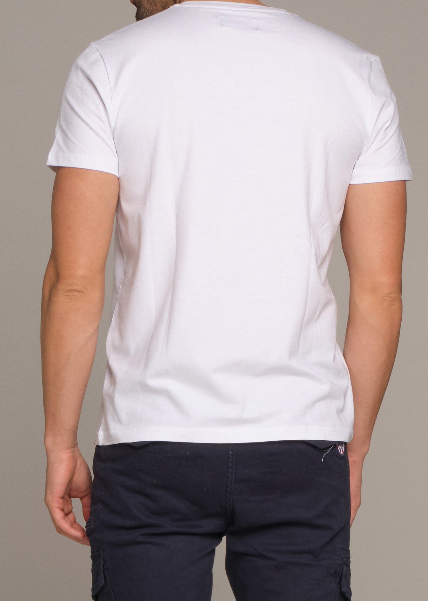T-shirt manches courtes blanc BIG NINE CALDER
