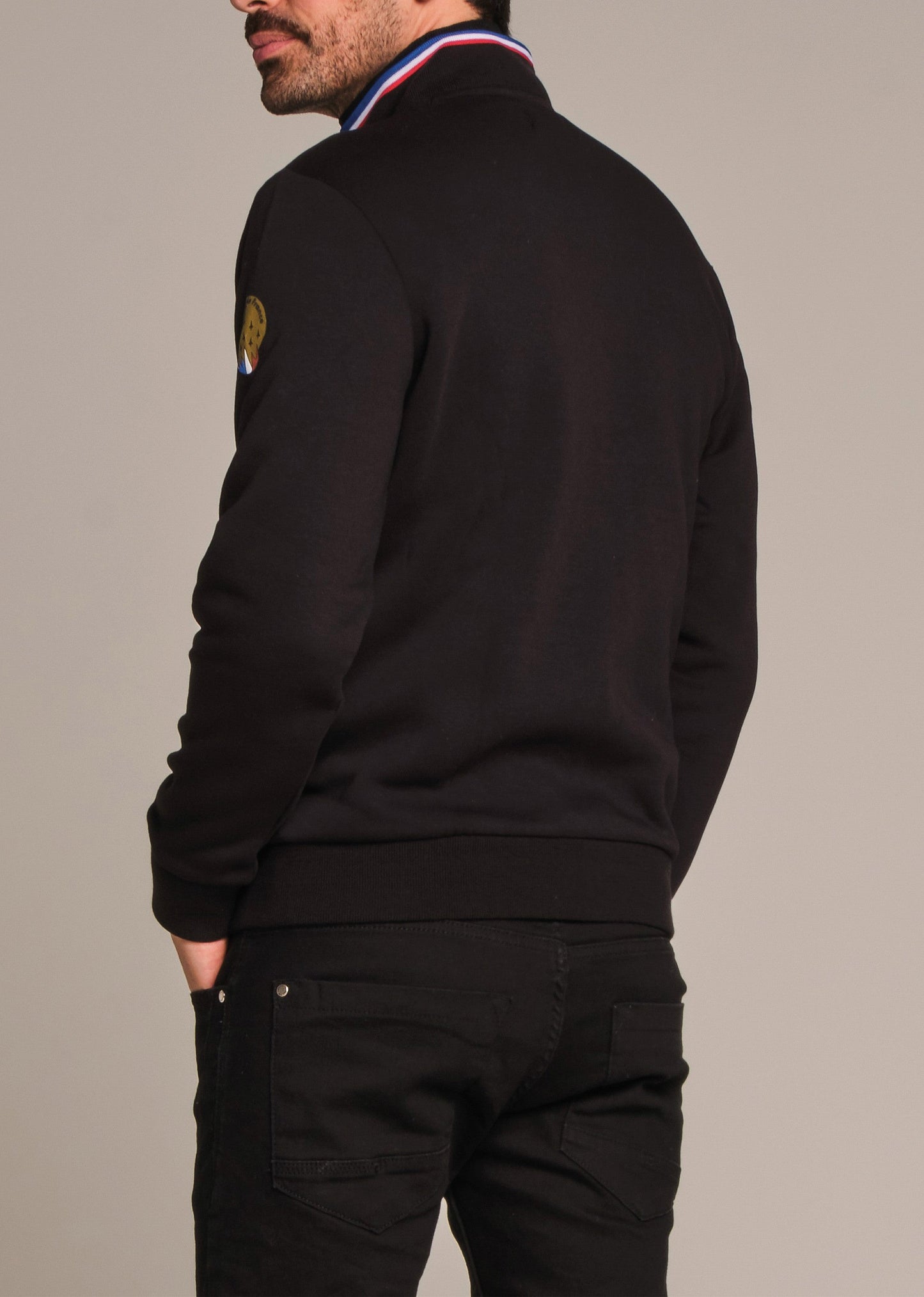 Sweatshirt zippé en molleton gris ACTIVE POSTER