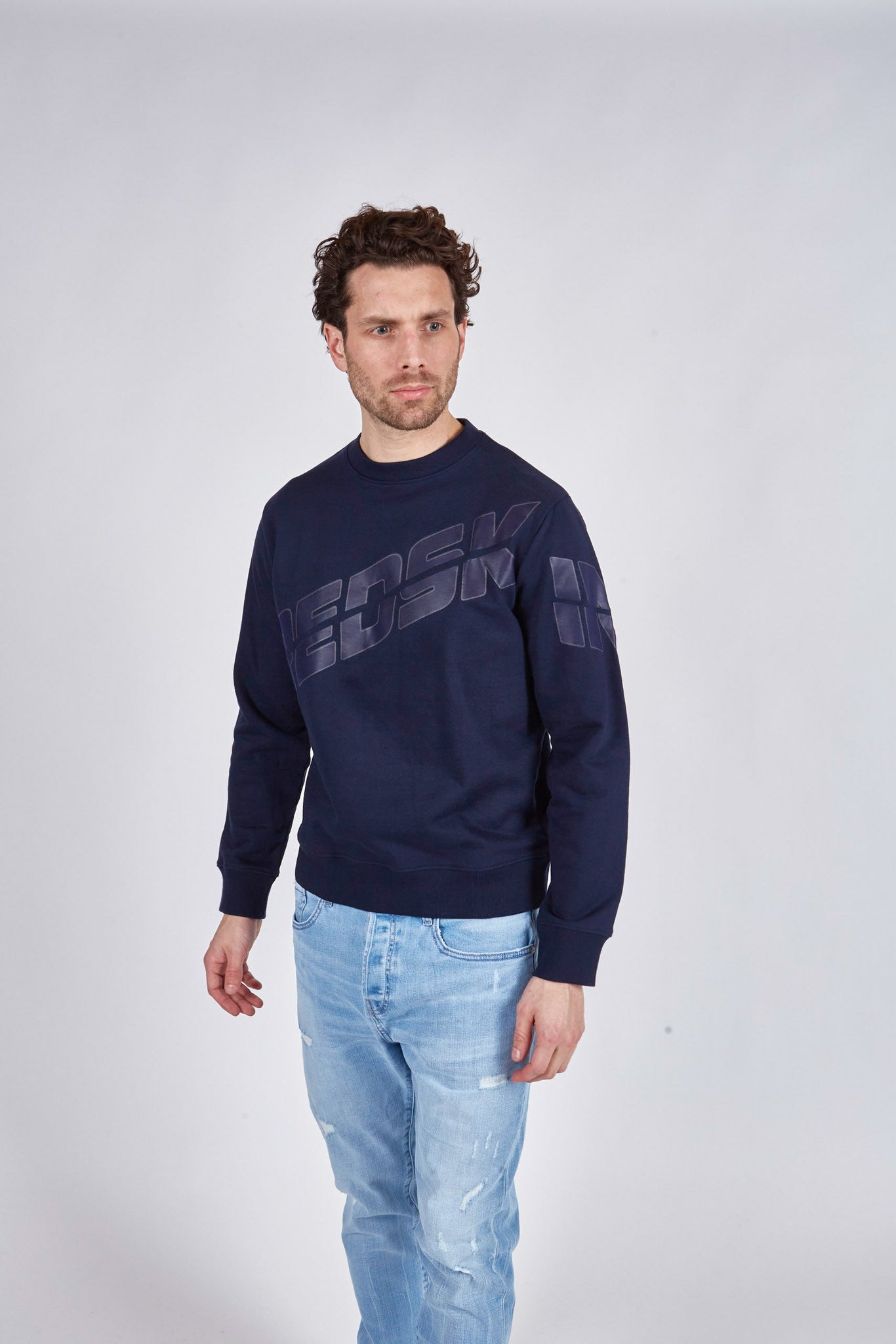 Sweatshirt bleu marine foncé SLIDE CHAMPION