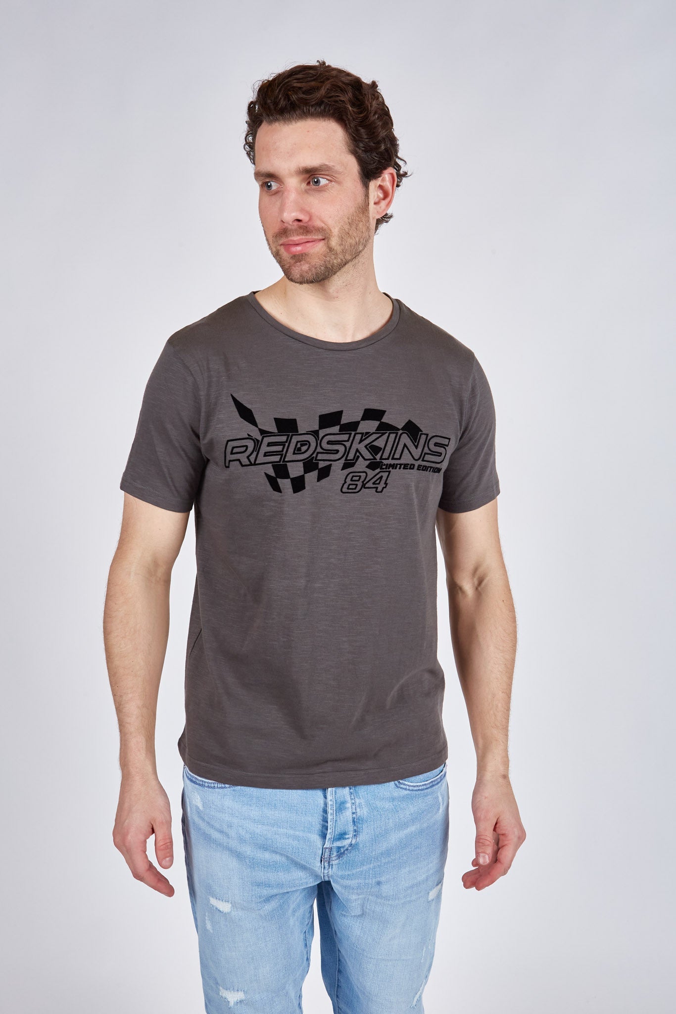 T-shirt manches courtes carbone TROHPY SLUBB