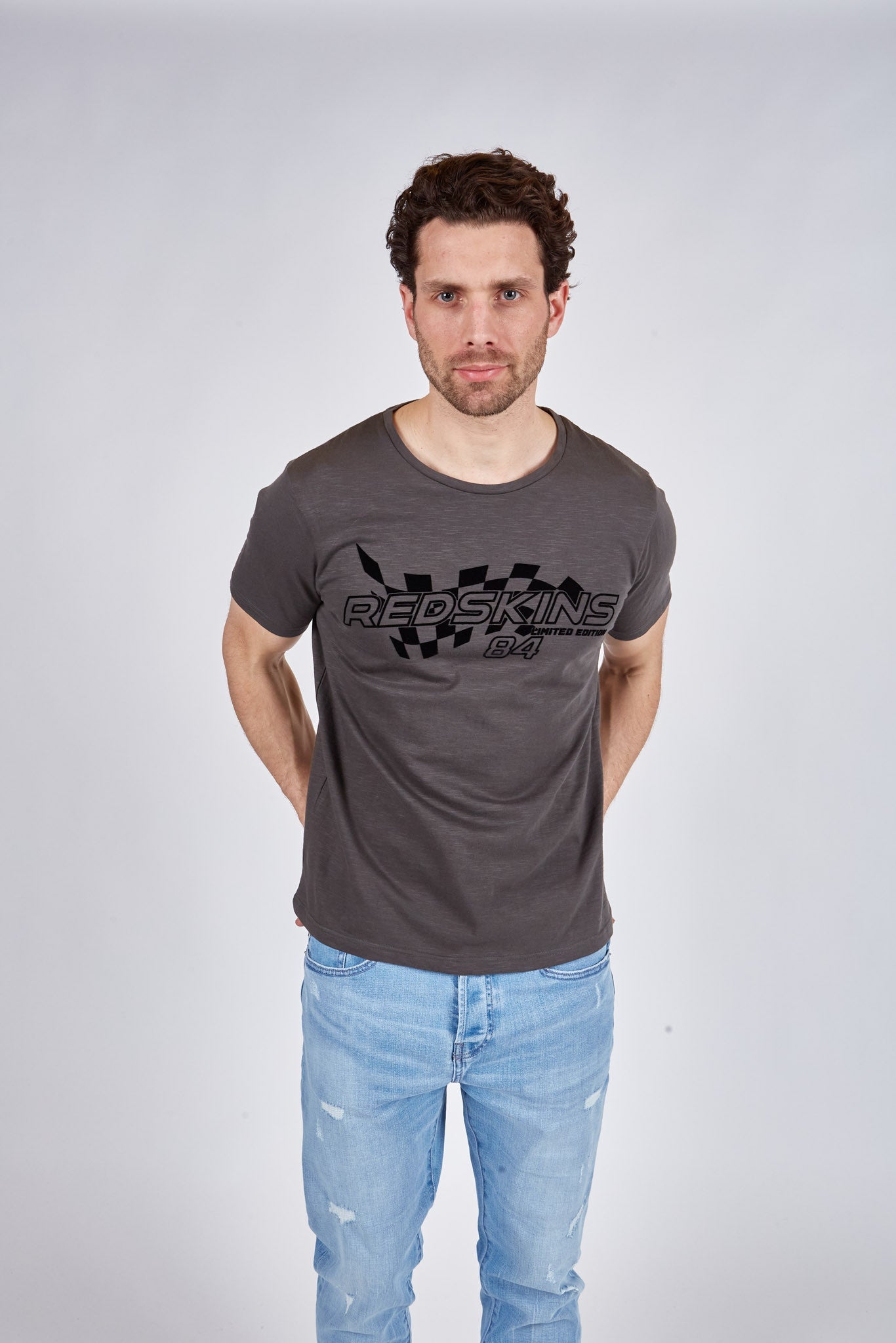 T-shirt manches courtes carbone TROHPY SLUBB