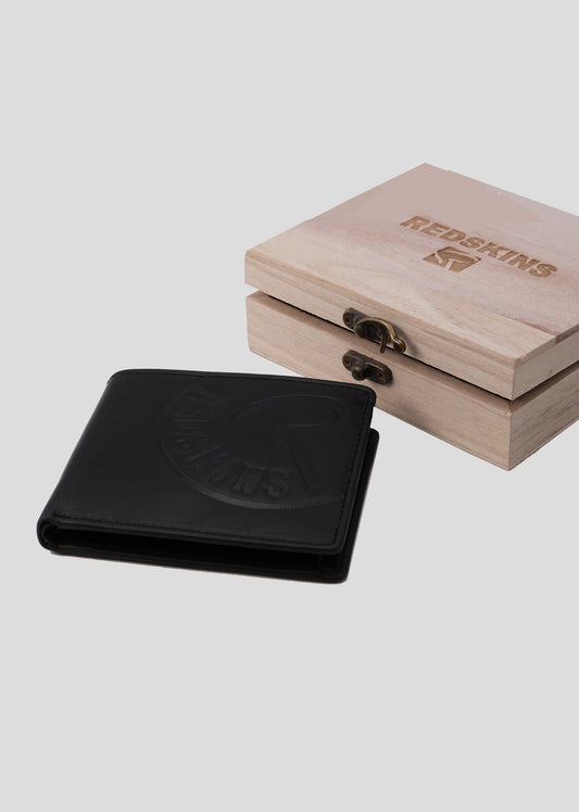 Porte feuille en CUIR noir ELEVEN
