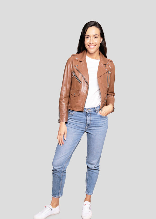 Cuir marron clair JUTTA TRIPWAY