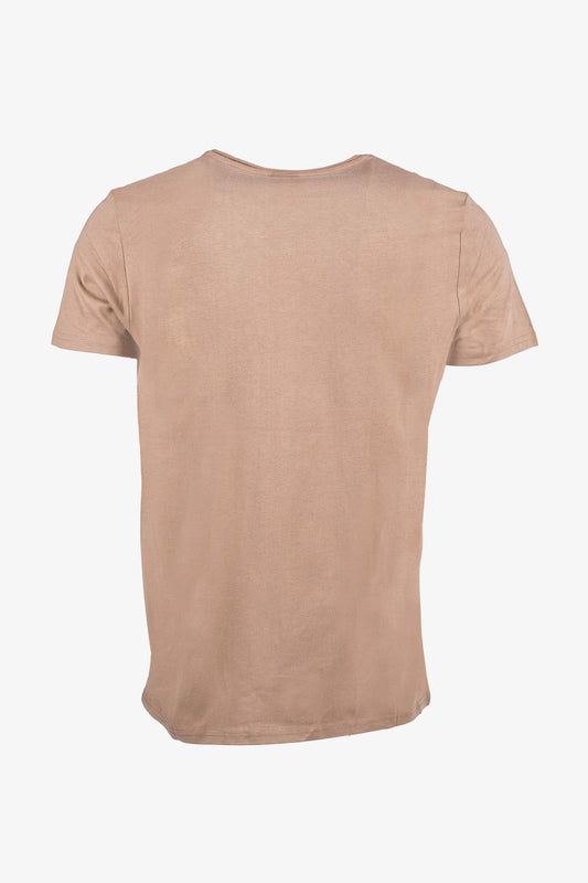 T-shirt manches courtes taupe / cognac NINT ADEN
