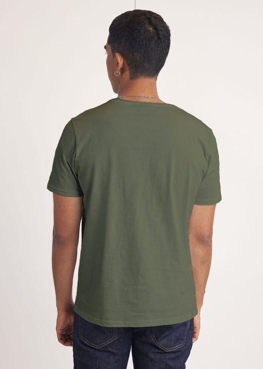 T-shirt manches courtes kaki NATHEW ADEN