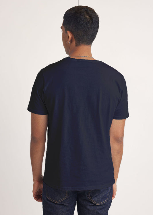 T-shirt manches courtes bleu marine foncé NATHEW ADEN
