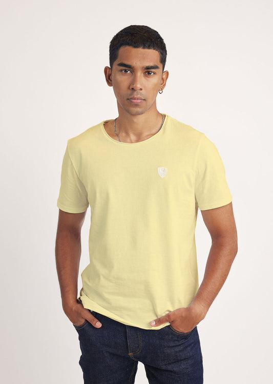 T-shirt manches courtes jaune NATHEW ADEN
