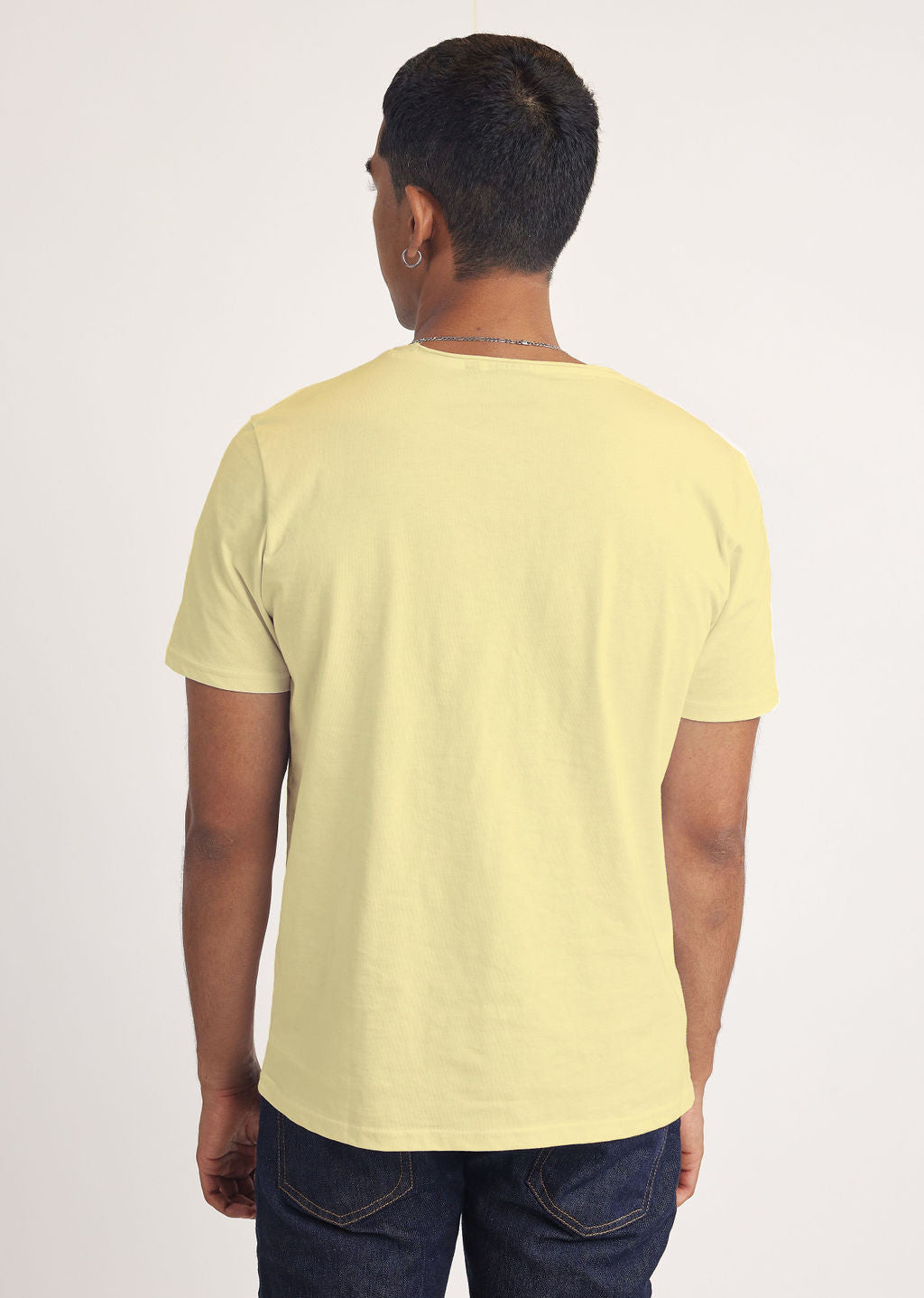 T-shirt manches courtes jaune NATHEW ADEN