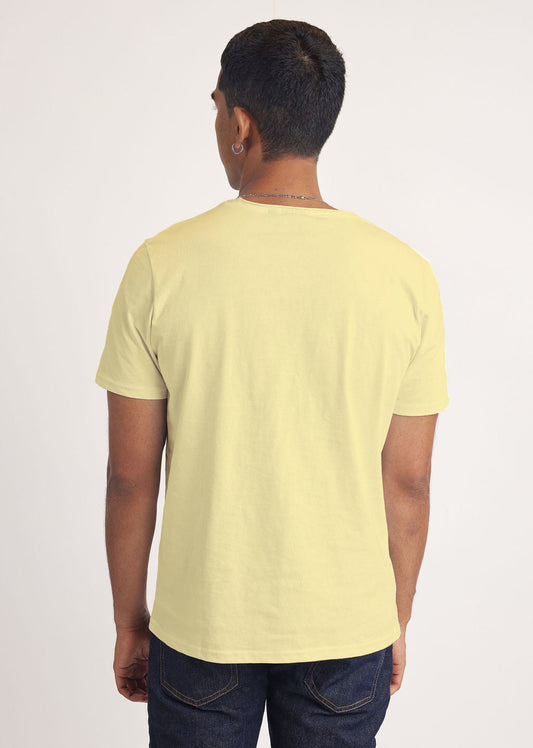 T-shirt manches courtes jaune NATHEW ADEN