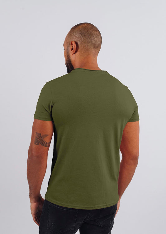 T-shirt manches courtes kaki NINT ADEN