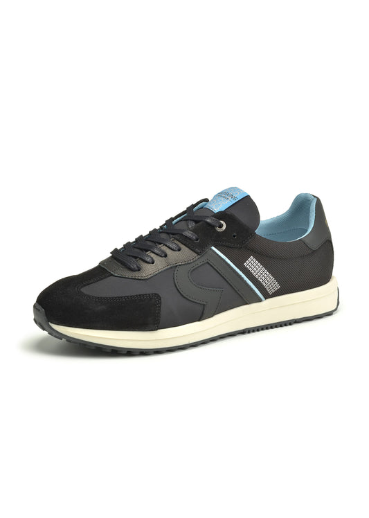 Baskets bleu foncé / noires BLUNT