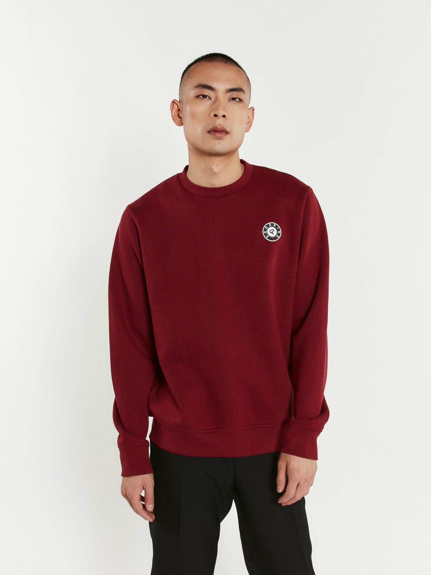 Sweatshirt bourgogne LAYER POSTER
