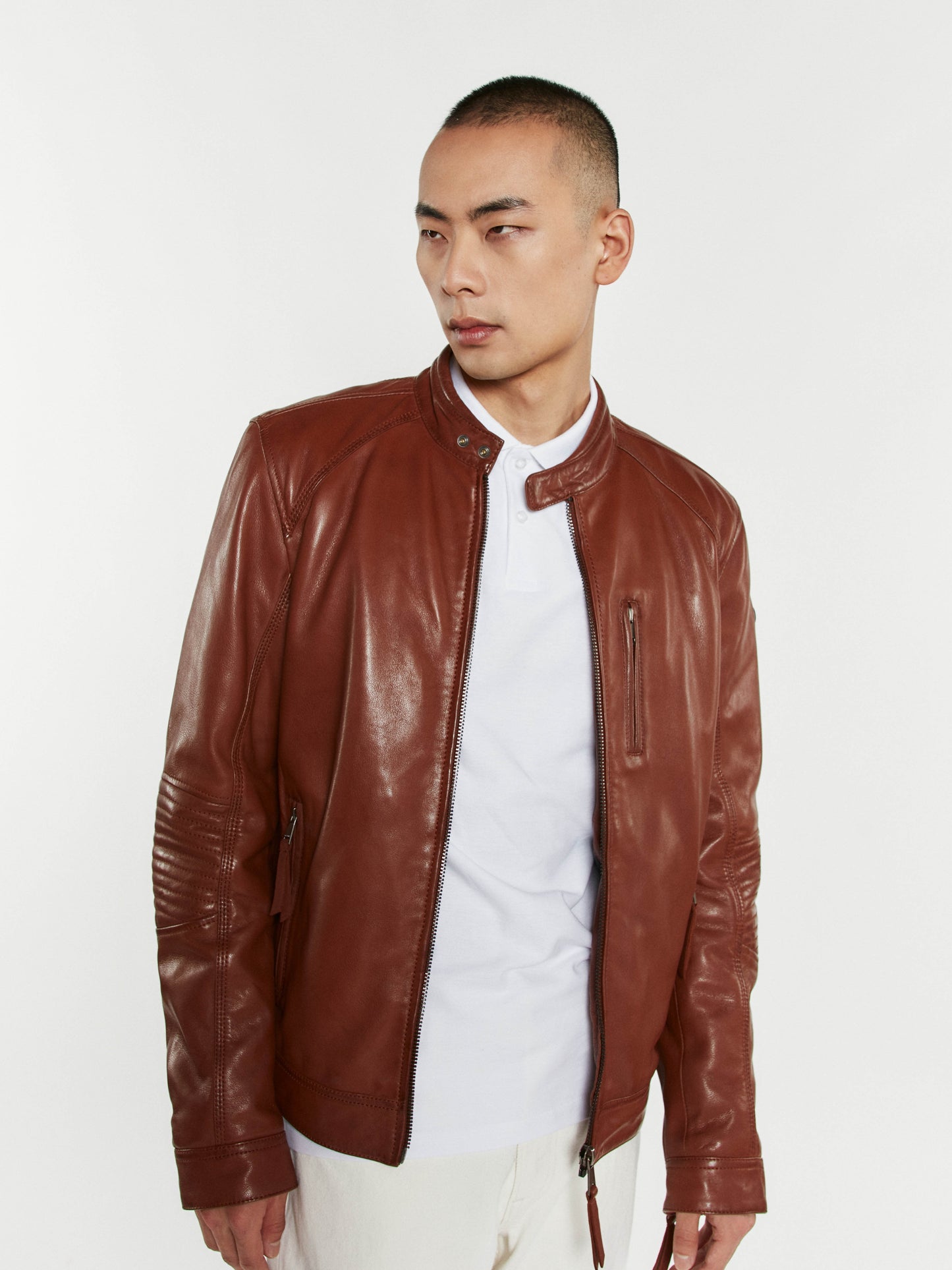 Blouson En Cuir cognac RUSTER VICTORY