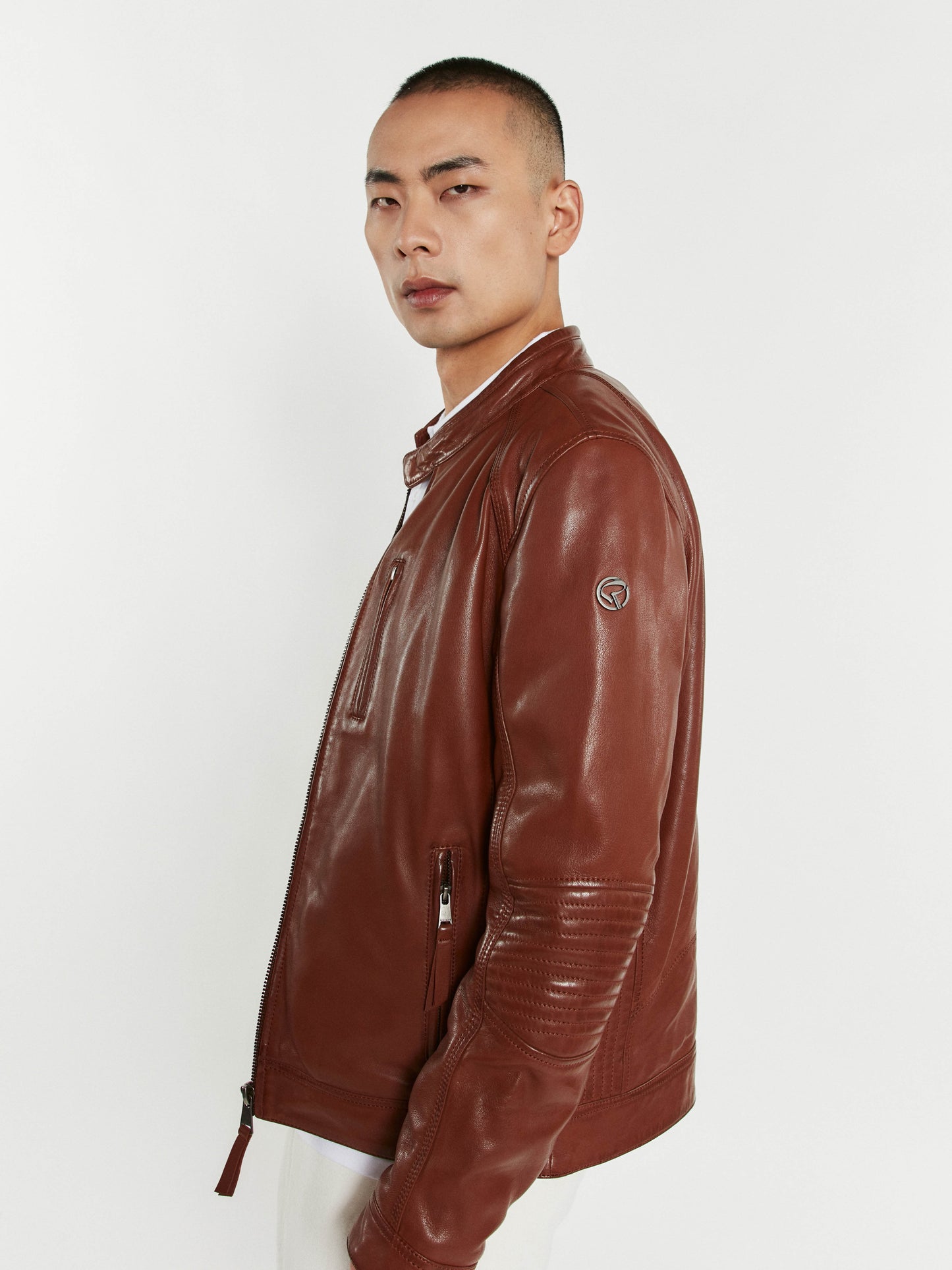 Blouson En Cuir cognac RUSTER VICTORY