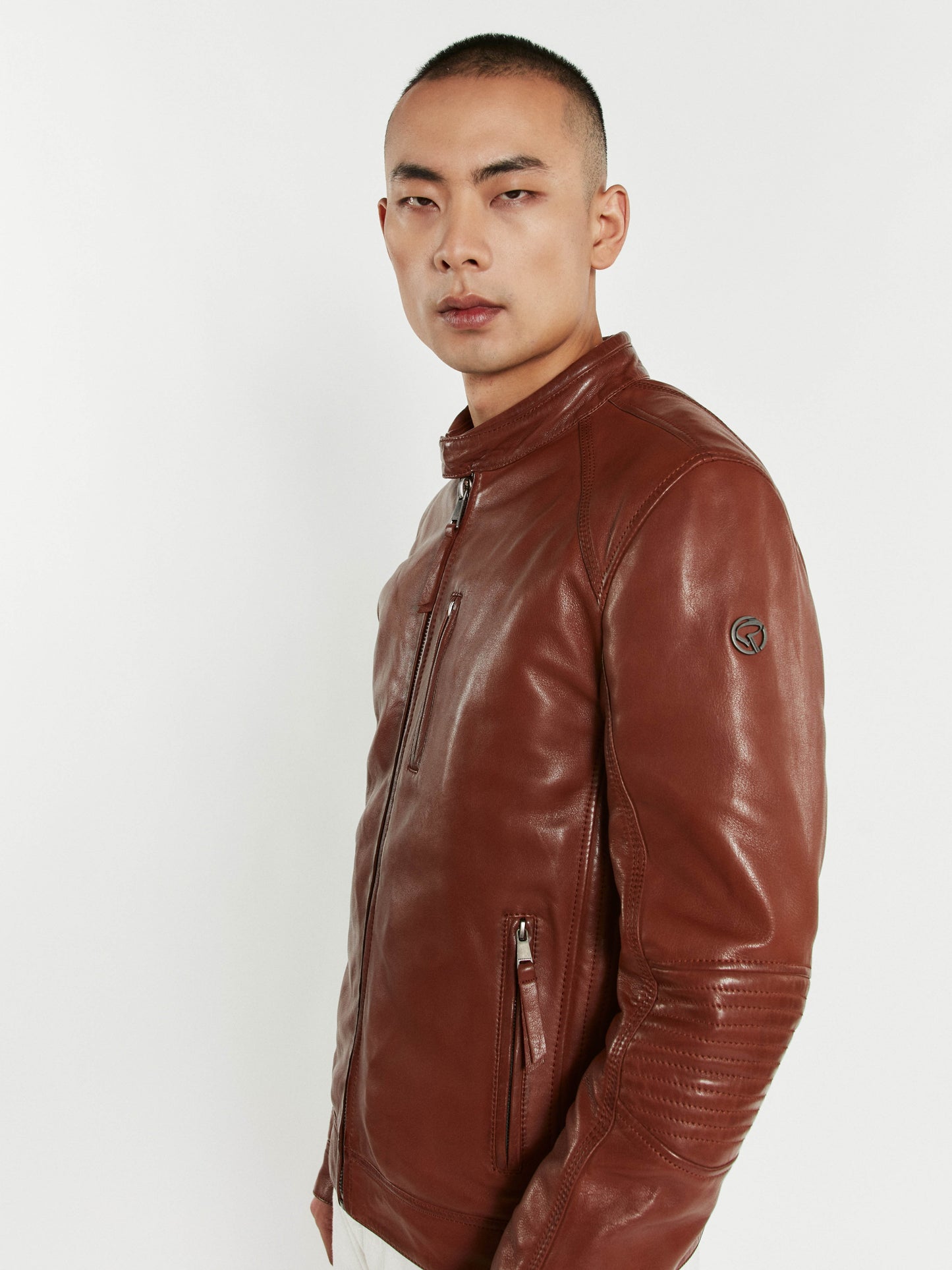 Blouson En Cuir cognac RUSTER VICTORY