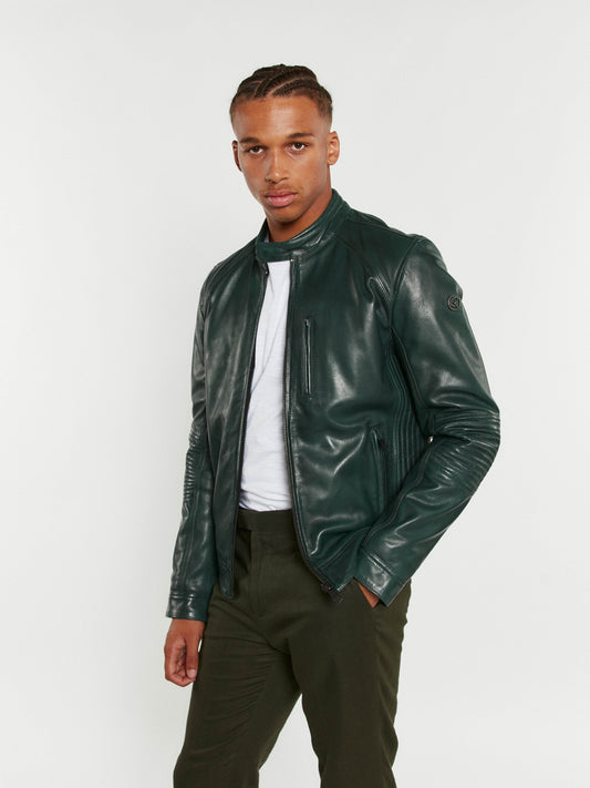 Blouson En Cuir vert / vert RUSTER VICTORY