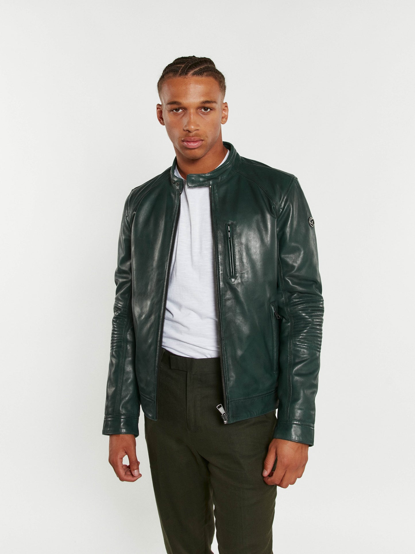 Blouson En Cuir vert / vert RUSTER VICTORY