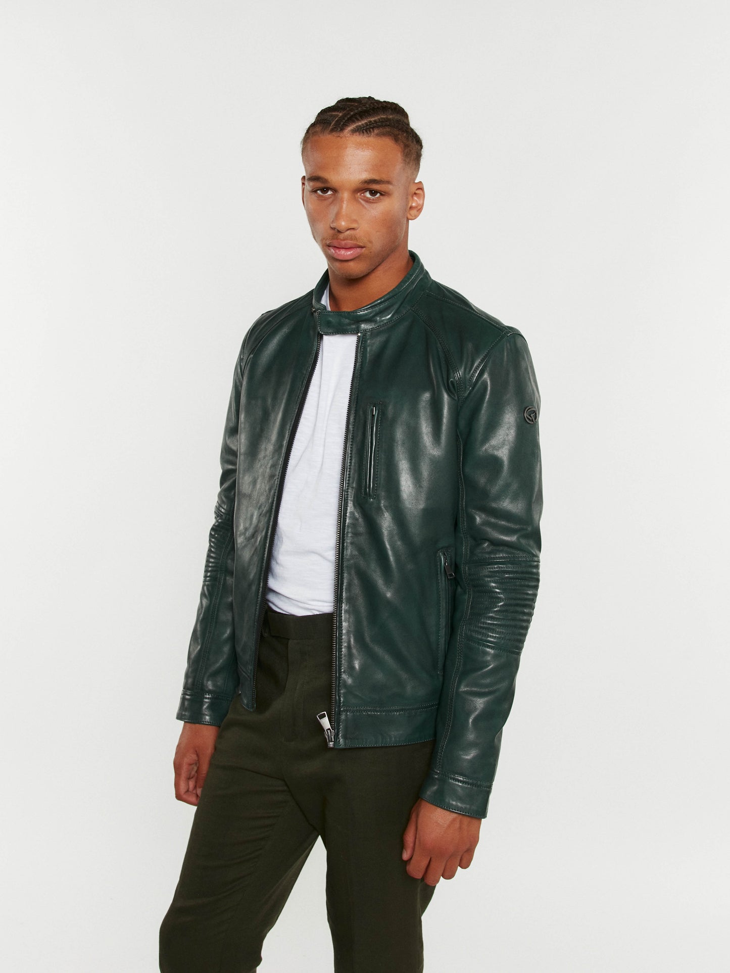 Blouson En Cuir vert / vert RUSTER VICTORY