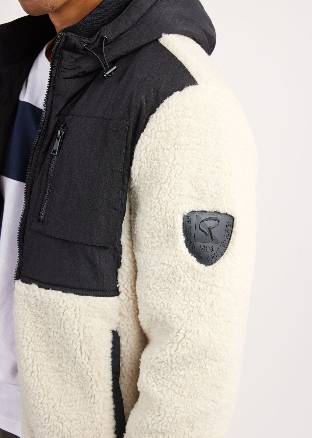 Veste blanc cassé / noire PACI SKY