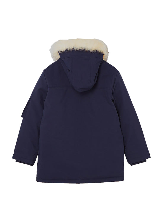 Doudoune bleue marine