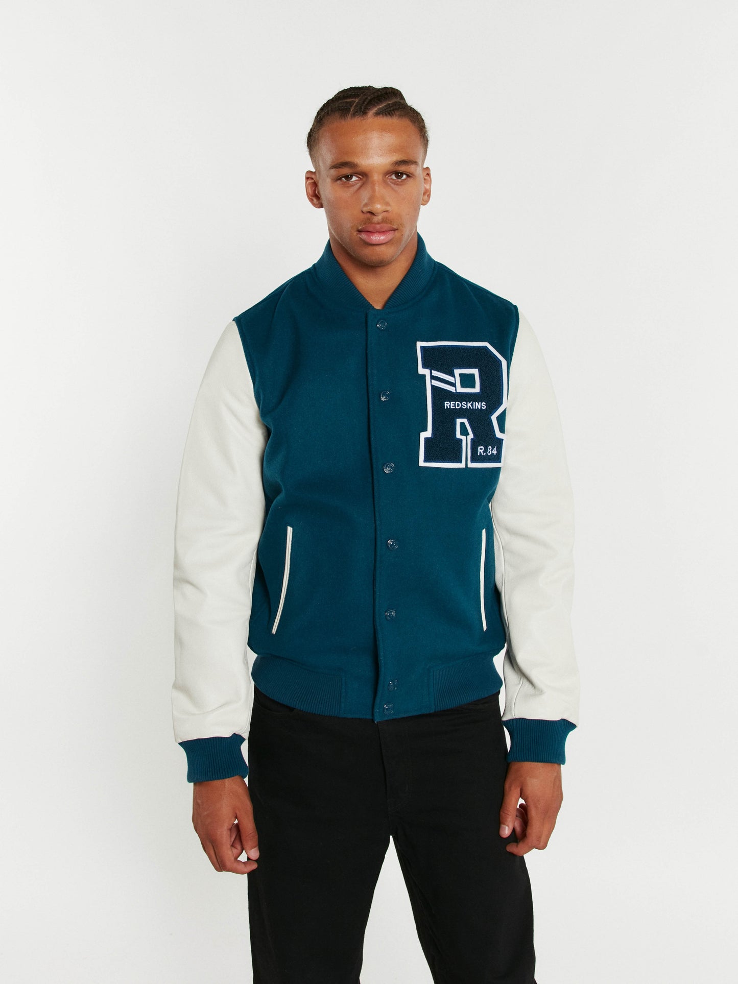 Blouson en cuir bleu FORD HATCH